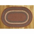 Capitol Earth Rugs Burgundy-Gray Jute Braided Rug 03-040